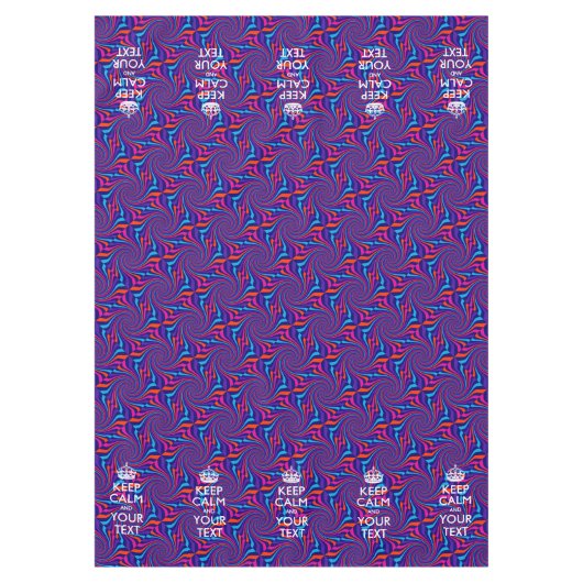 Personalisierte Behalten Ruhe und mehrfarbiger Tex Tischdecke (Vorderseite)