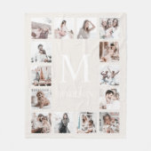 Personalisierte Beige für benutzerdefinierte FotoC Fleecedecke (Vorderseite)