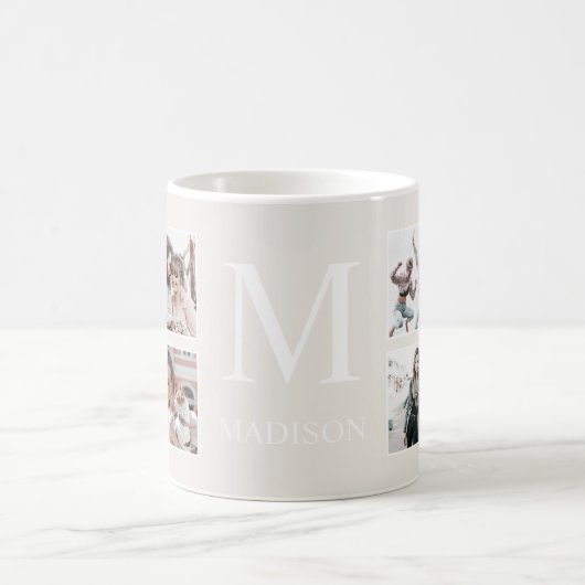 Personalisierte Beige für benutzerdefinierte FotoC Kaffeetasse (Mittel)