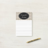Personalisierte beige Küchen-Post-it-Notes Post-it Klebezettel (Auf Schreibtisch)