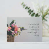 Personalisierte Beileid Scripture Flat Card John 1 (Stehend Vorderseite)