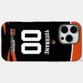 Personalisierte Bengale Jersey American Football Case-Mate iPhone Hülle (Rückseite (Horizontal))