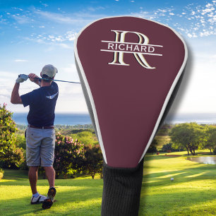 Personalisierte benutzerdefinierte 3-Farben-Monogr Golf Headcover