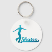 Personalisierte benutzerdefinierte Abbildung Skate Schlüsselanhänger (Vorderseite)