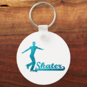 Personalisierte benutzerdefinierte Abbildung Skate Schlüsselanhänger (Vorderseite)