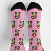 Personalisierte benutzerdefinierte Calico-Kitty-Ka Socken (Oben)
