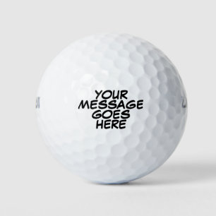Personalisierte benutzerdefinierte Comic-Buchmeldu Golfball