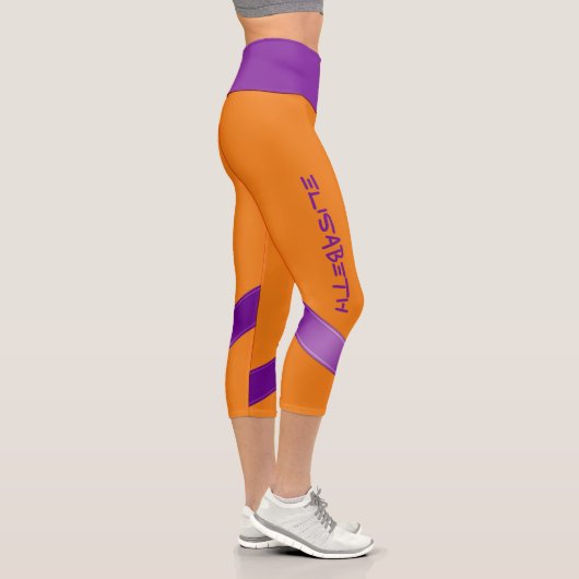 Personalisierte benutzerdefinierte Darstellung - V Capri Leggings (Rechts)