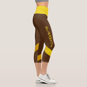 Personalisierte benutzerdefinierte Darstellung - V Capri Leggings