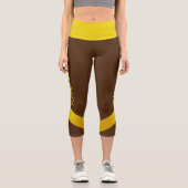 Personalisierte benutzerdefinierte Darstellung - V Capri Leggings (Vorderseite)