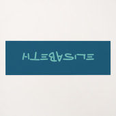 Personalisierte benutzerdefinierte Darstellung - V Yogamatte (Rückseite (Horizontal))