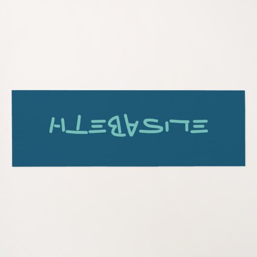 Personalisierte benutzerdefinierte Darstellung - V Yogamatte (Rückseite (Horizontal))