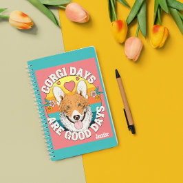 Personalisierte benutzerdefinierte Dog-Mama Corgi Notizblock