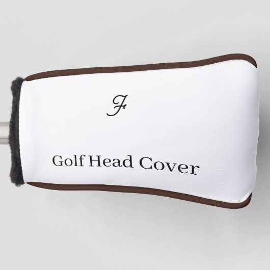 Personalisierte benutzerdefinierte einfache Golf-H Golf Headcover (Vorderseite)