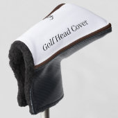 Personalisierte benutzerdefinierte einfache Golf-H Golf Headcover (3/4 Vorderseite)