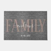 Personalisierte benutzerdefinierte Familienname-Un Fußmatte (Vorderseite)
