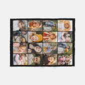 Personalisierte benutzerdefinierte Farbe 16 Foto-C Fleecedecke (Vorderseite (Horizontal))