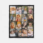 Personalisierte benutzerdefinierte Farbe 16 Foto-C Fleecedecke (Vorderseite)