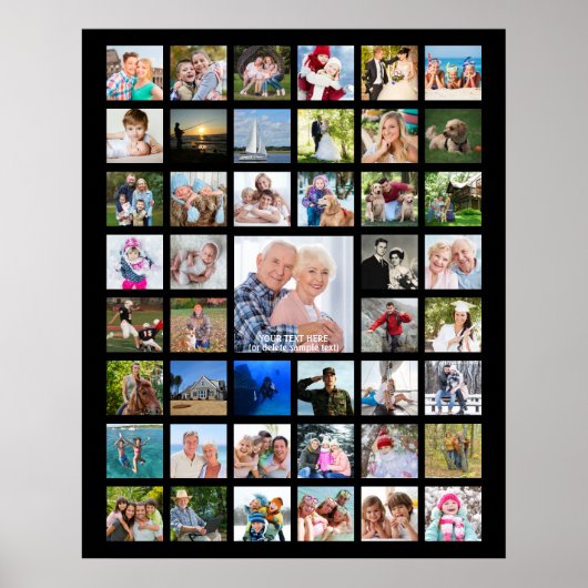 Personalisierte benutzerdefinierte Farbe 45 FotoCo Poster (Vorne)