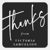 Personalisierte benutzerdefinierte Farbe Vielen Da Quadratischer Aufkleber (Vorderseite)