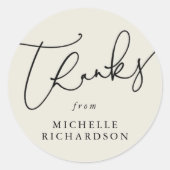 Personalisierte benutzerdefinierte Farbe Vielen Da Runder Aufkleber (Vorderseite)