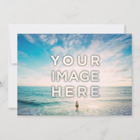 Personalisierte benutzerdefinierte Foto- oder Logo Einladung (Vorderseite)