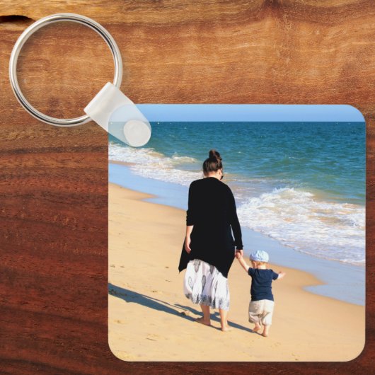 Personalisierte benutzerdefinierte Foto Schlüssela Schlüsselanhänger (Vorderseite)