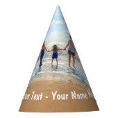 Personalisierte benutzerdefinierte Foto- und Text- Partyhütchen (Vorderseite)