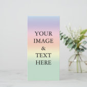Personalisierte benutzerdefinierte Foto- und Texte (Stehend Vorderseite)