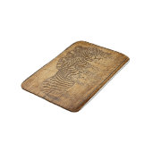 Personalisierte benutzerdefinierte Foto- und Texte Badematte (Schrägansicht)