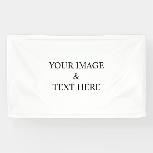 Personalisierte benutzerdefinierte Foto- und Texte Banner (Horizontal)