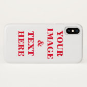 Personalisierte benutzerdefinierte Foto- und Texte Case-Mate iPhone Hülle (Rückseite (Horizontal))