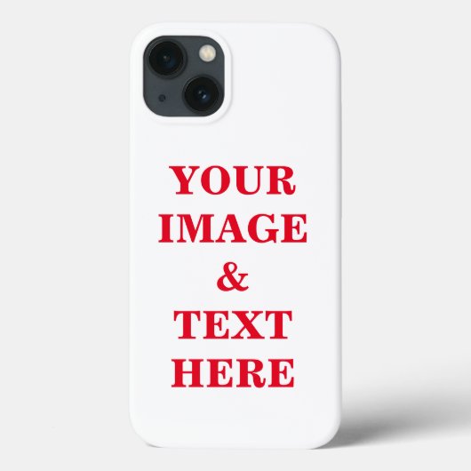 Personalisierte benutzerdefinierte Foto- und Texte Case-Mate iPhone Hülle (Rückseite)