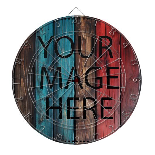 Personalisierte benutzerdefinierte Foto- und Texte Dartscheibe (vorne)