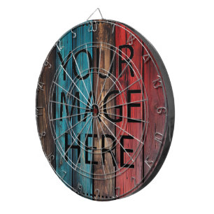 Personalisierte benutzerdefinierte Foto- und Texte Dartscheibe