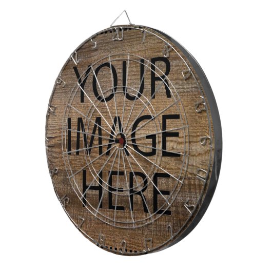 Personalisierte benutzerdefinierte Foto- und Texte Dartscheibe (Vorderseite rechts)