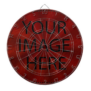 Personalisierte benutzerdefinierte Foto- und Texte Dartscheibe