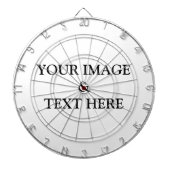 Personalisierte benutzerdefinierte Foto- und Texte Dartscheibe (vorne)
