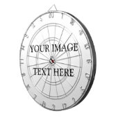 Personalisierte benutzerdefinierte Foto- und Texte Dartscheibe (Vorderseite rechts)