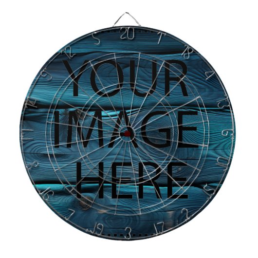 Personalisierte benutzerdefinierte Foto- und Texte Dartscheibe (vorne)
