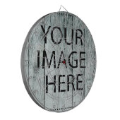 Personalisierte benutzerdefinierte Foto- und Texte Dartscheibe (Vorderseite Links)