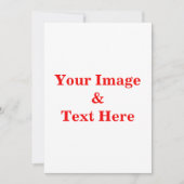 Personalisierte benutzerdefinierte Foto- und Texte Einladung (Vorderseite)
