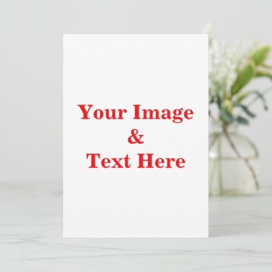 Personalisierte benutzerdefinierte Foto- und Texte Einladung (Stehend Vorderseite)