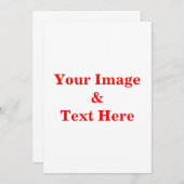 Personalisierte benutzerdefinierte Foto- und Texte Einladung (Vorne/Hinten)
