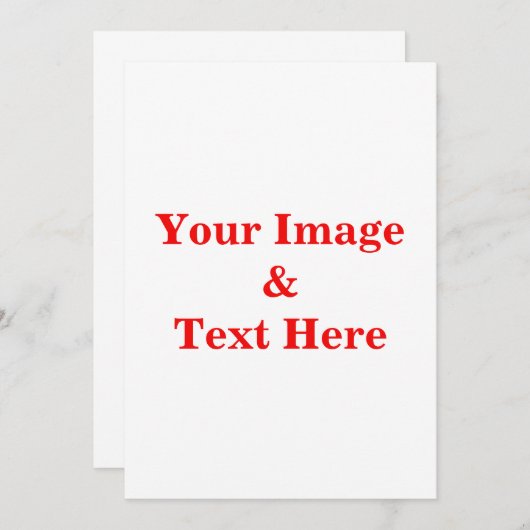 Personalisierte benutzerdefinierte Foto- und Texte Einladung (Vorne/Hinten)