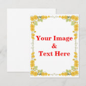 Personalisierte benutzerdefinierte Foto- und Texte Einladung (Vorne/Hinten)