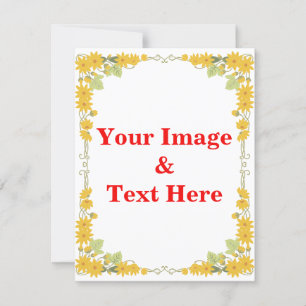 Personalisierte benutzerdefinierte Foto- und Texte Einladung