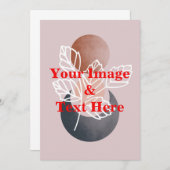 Personalisierte benutzerdefinierte Foto- und Texte Einladung (Vorne/Hinten)