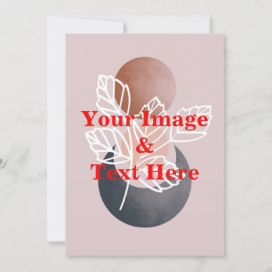 Personalisierte benutzerdefinierte Foto- und Texte Einladung