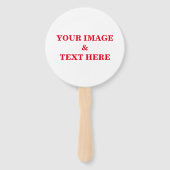 Personalisierte benutzerdefinierte Foto- und Texte Fächer (Vorderseite)